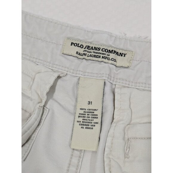 Vintage Ralph Lauren Polo Jeans Co Cargo Shorts Adult 31 Khaki Men - Picture 5 of 7